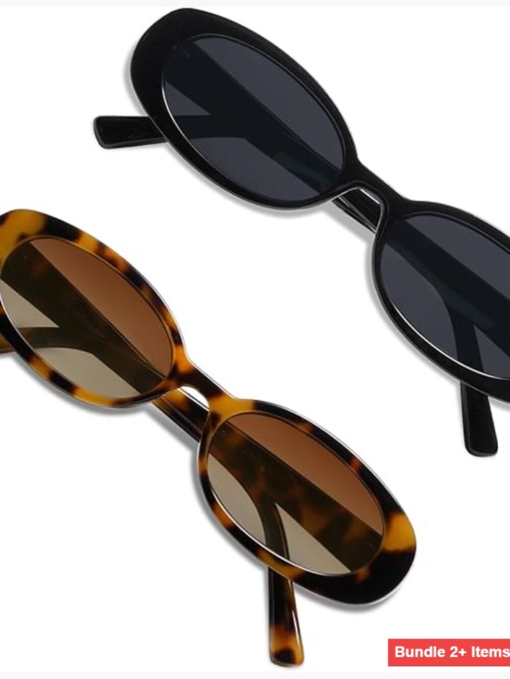 Polarized Retro Oval Sunglasses Slim Fit UV400 Protection Unisex